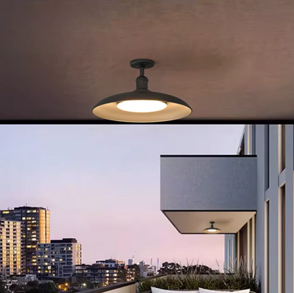 Modern Outdoor Ceiling Light | Waterproof Semi Flush Mount Fixture for Patio
