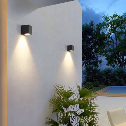 Modern Outdoor LED Wall Washer Light with Up & Down Illumination | Waterproof Design for Exterior Spaces