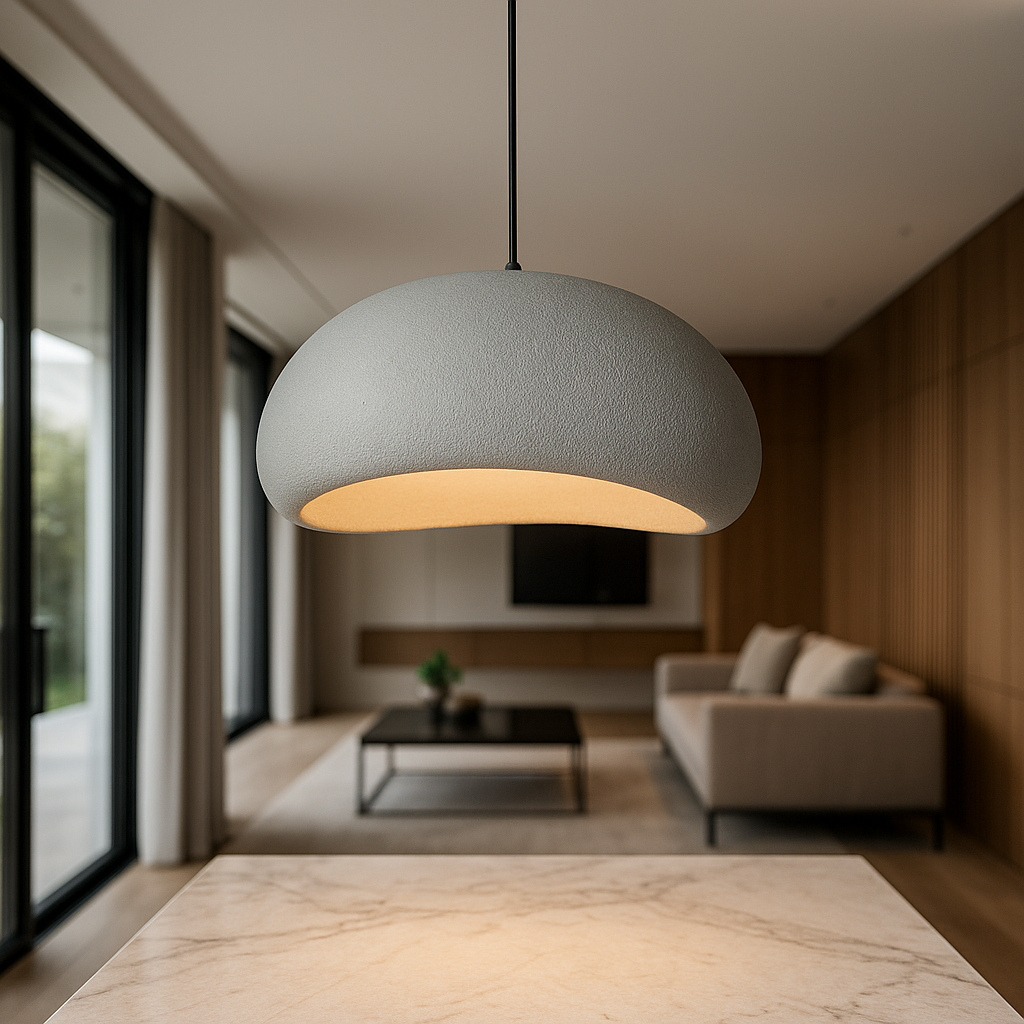Ortekor Modern Pendant Light | Dimmable Hanging Lights with Adjustable Height | Elegant Kitchen Pendant Lighting for Cozy Ambiance