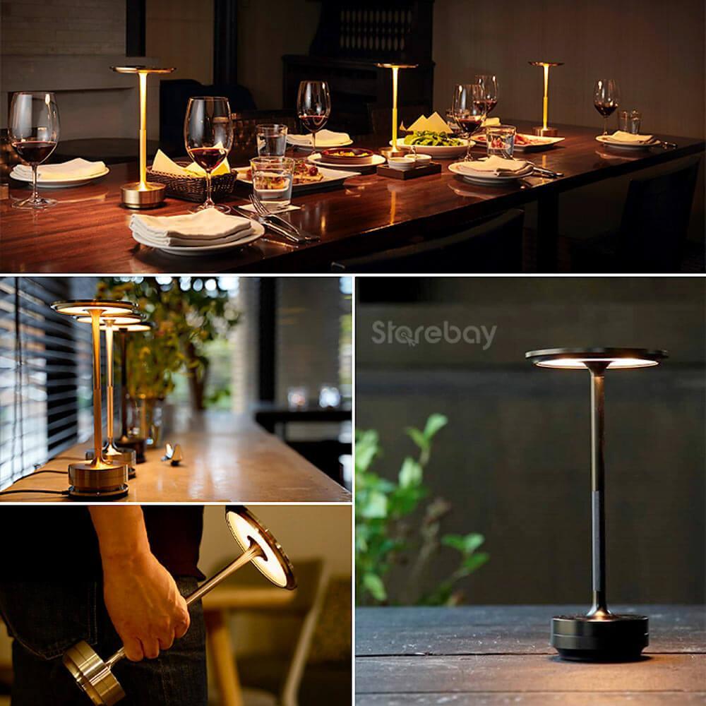 Ortekor Modern Wireless Charging Lamp with Elegant Aluminum Design for Cozy Ambiance