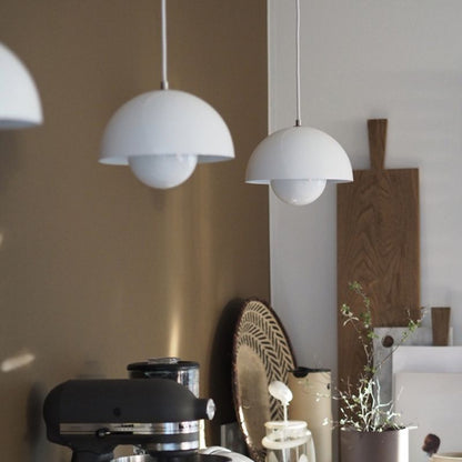 Hanging Planter Light Fixture with Built-In Pot for Indoor Plants & Modern Scandinavian Farmhouse Decor