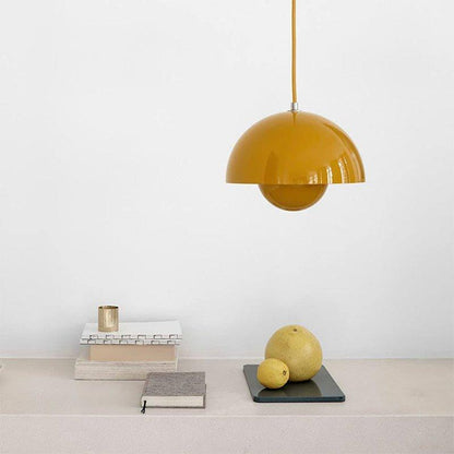 Dome Hanging Lamp with Adjustable Cord E27 Socket for Dining Room Kitchen Island Bar Counter Nordic Metal Shade Overhead Fixture LED Ready
