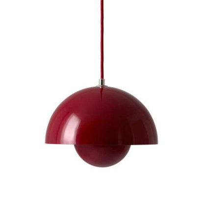 Dome Hanging Lamp with Adjustable Cord E27 Socket for Dining Room Kitchen Island Bar Counter Nordic Metal Shade Overhead Fixture LED Ready