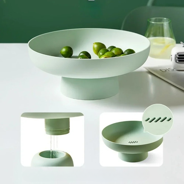 Mira Modern Fruit Bowl - Durable Plastic, Stylish Kitchen Accessory