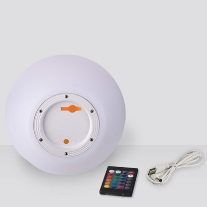 Rechargeable LED Mood Lamp 16-Color Dimmable Remote Control for Patio Bedroom Dining Indoor Outdoor Use