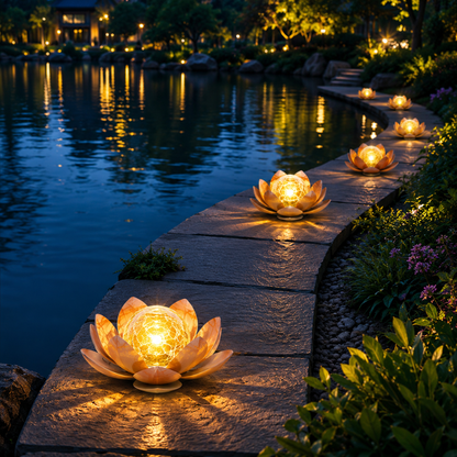 MoonBloom™ – Solar Lotus Light