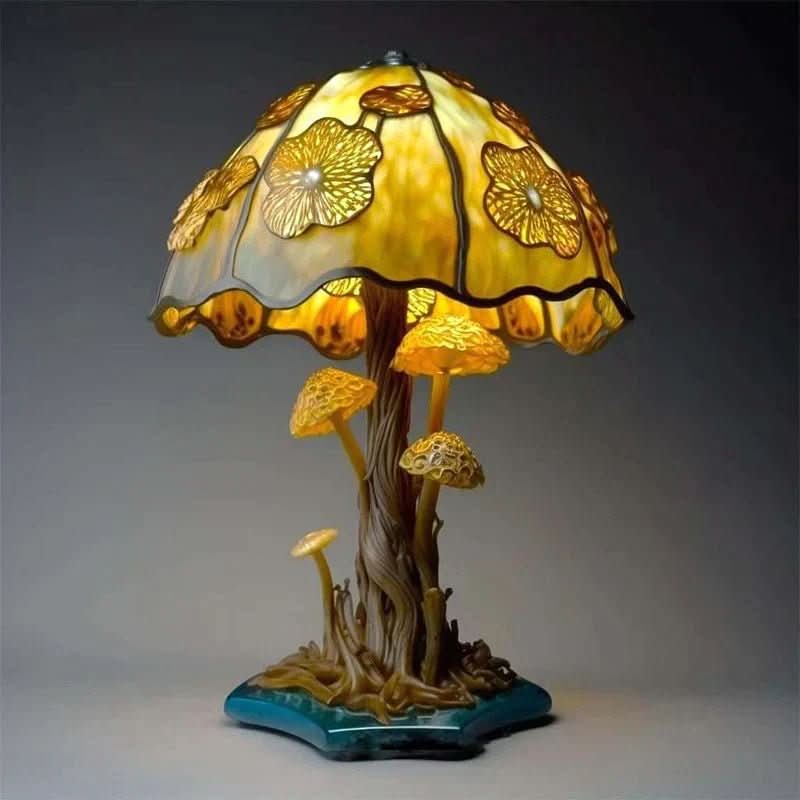 Handcrafted Mosaic Accent Lamp with Warm Glow – 10 Inch Decorative Lighting for Nightstands, Shelves & Cozy Spaces – Available in 8 Artisan