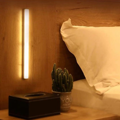 Motion Sensor LED Light Bar with Magnetic Mount for Closets, Hallways & Stairs | Under Cabinet Lighting Stick-On Wireless Battery or USB
