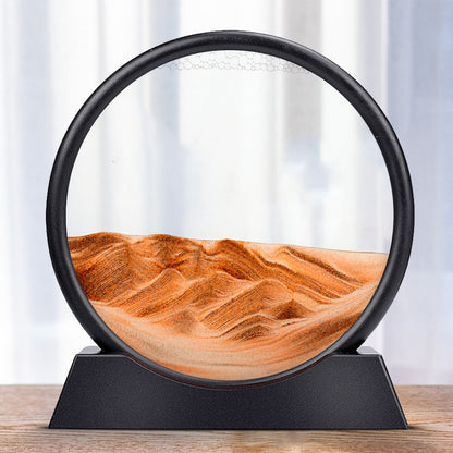 Moving Sand Art Sculpture with LED Light | Calming Desk Decoration for Relaxation