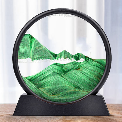 Moving Sand Art Sculpture with LED Light | Calming Desk Decoration for Relaxation