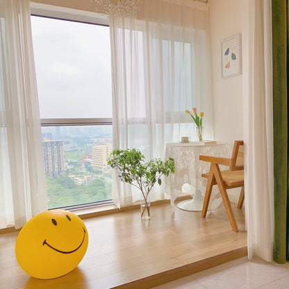 Cheerful Glow Night Light for Kids | 9 in Polypropylene LED Desk Lamp Yellow USB Rechargeable Bedside Reading Light Playroom Decor Nursery A