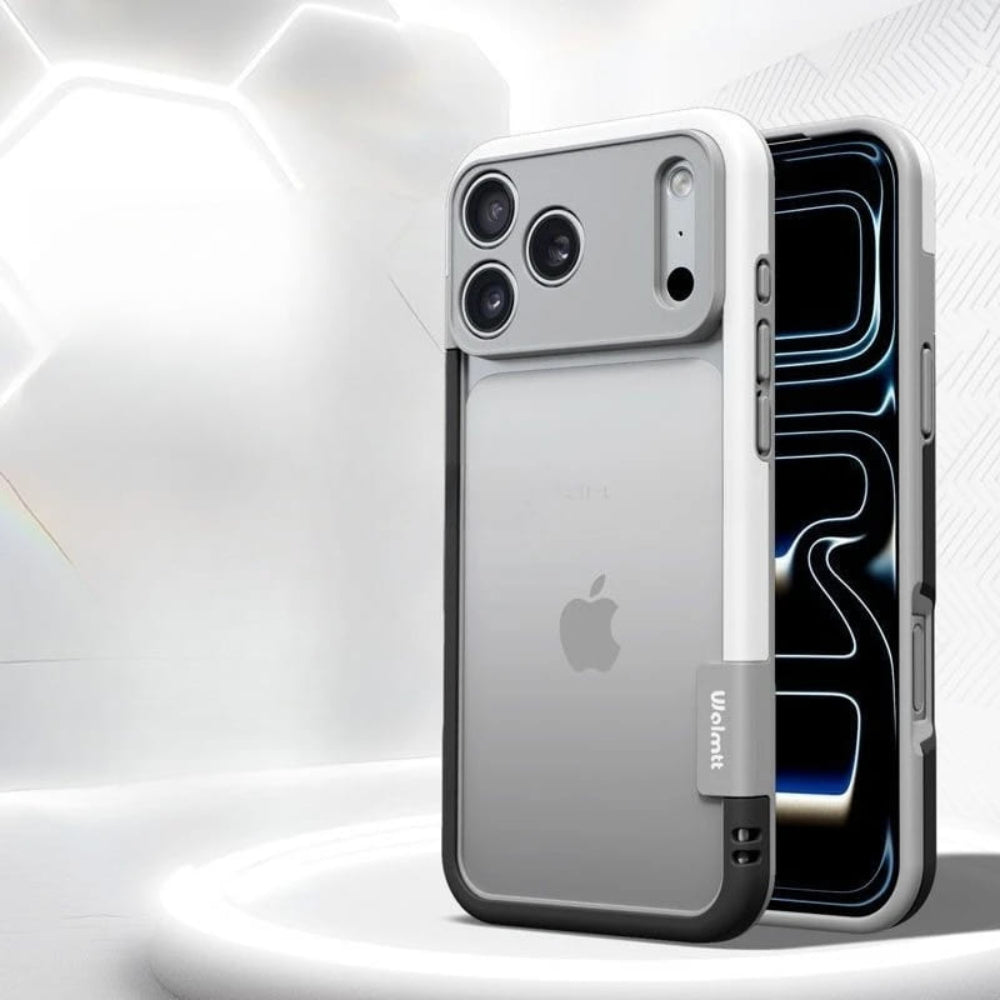 Dual-Tone Protective iPhone Case with Raised Camera Ring – Shock-Absorbing Silicone Frame for All iPhone 13 14 15 16 17 Series Air Pro Max