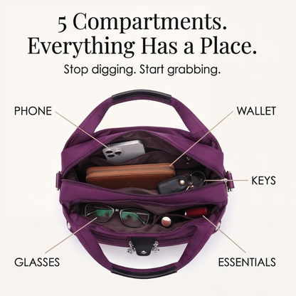 Multi Pocket Crossbody Bag with Anti-Theft Pocket | Compact Design for Effortless Organization