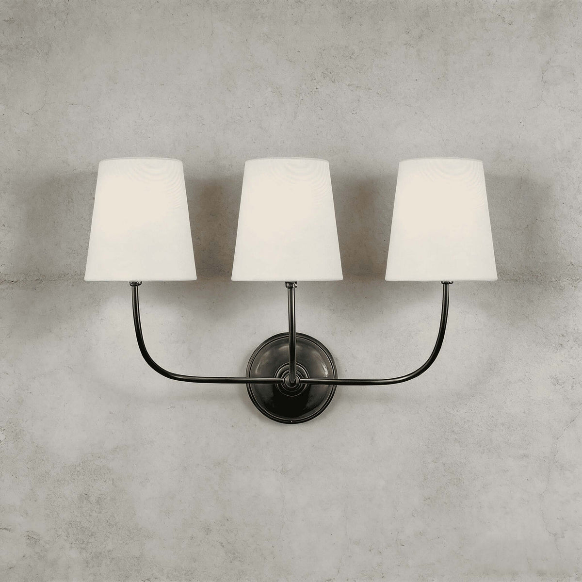 Articulated Arm Wall Lamp with Fabric Shades for Bedroom Reading Nook Hallway Accent Task Lighting Adjustable Sconce Fixture Metal Brass Fin