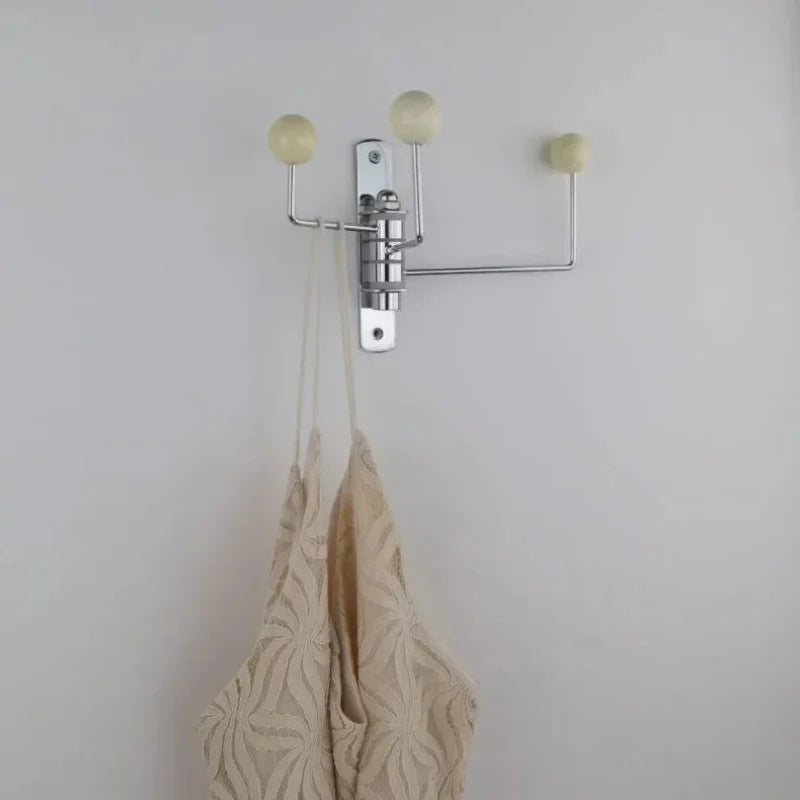 Metal Entry Hook Rail with Round Pegs Black White Green Red for Entryway Bedroom Bath Hanging Towels Coats Bags Accessories