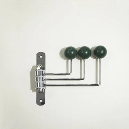 Metal Entry Hook Rail with Round Pegs Black White Green Red for Entryway Bedroom Bath Hanging Towels Coats Bags Accessories
