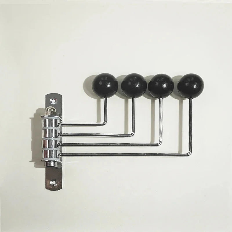 Metal Entry Hook Rail with Round Pegs Black White Green Red for Entryway Bedroom Bath Hanging Towels Coats Bags Accessories