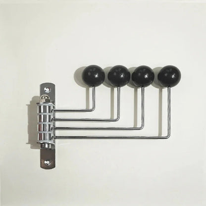 Metal Entry Hook Rail with Round Pegs Black White Green Red for Entryway Bedroom Bath Hanging Towels Coats Bags Accessories