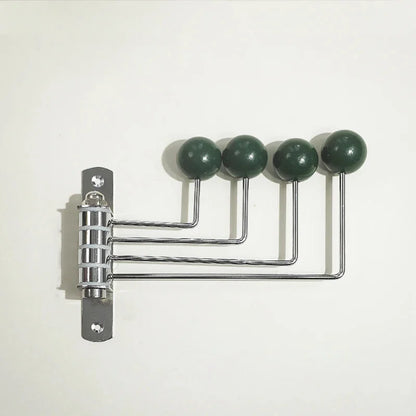 Metal Entry Hook Rail with Round Pegs Black White Green Red for Entryway Bedroom Bath Hanging Towels Coats Bags Accessories