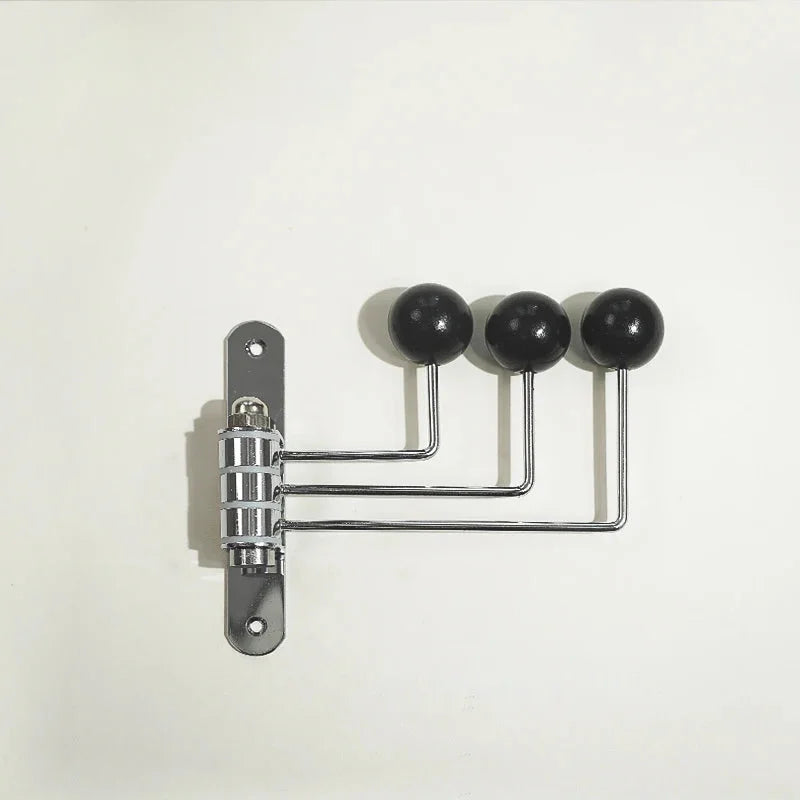 Metal Entry Hook Rail with Round Pegs Black White Green Red for Entryway Bedroom Bath Hanging Towels Coats Bags Accessories