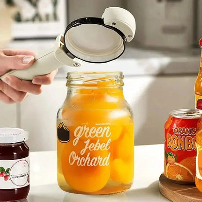 Magnetic Jar Opener Adjustable Grip Tool for Kitchen Lids Bottles Cans Stainless Steel Wall Mount Fridge Storage for Countertop Easy Twist