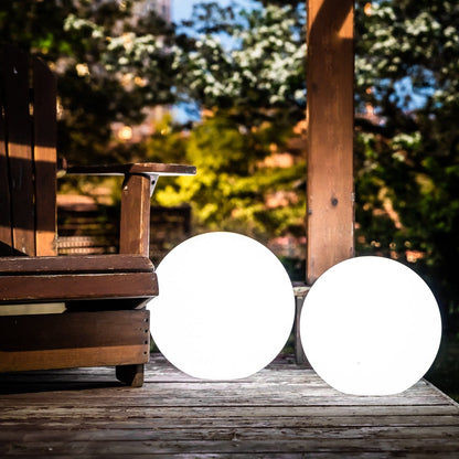 Portable LED Orb Lamp with Remote Control 4-Color Modes 10-20 in Rechargeable Cordless Sphere Light for Living Room Bedroom Bedside Nightsta