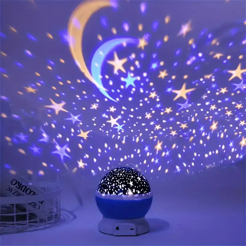 LED Galaxy Night Light Projector for Kids Room and Bedroom Rotating Starry Sky Lamp USB Rechargeable Ceiling Wall Projection