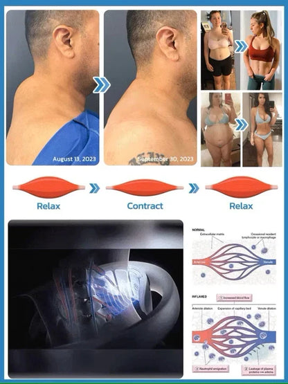 Cordless Handheld Lymphatic Drainage Massager with Ultrasonic Vibration for Neck Shoulder Relief Body Contouring at Home Wellness Device