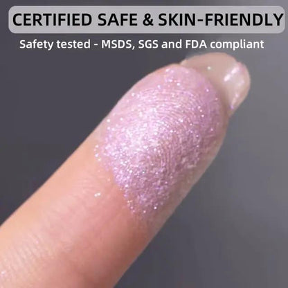 Mirror-Finish Chrome Powder for Nails – Ultra-Reflective Pigment for Gel Manicures & Salon Effects at Home