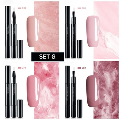 Gel Nail Art Pen Set | Precision Tip Polish Markers | Quick-Dry Formula for Clean Lines & Detailed Designs | Vibrant Colors for DIY