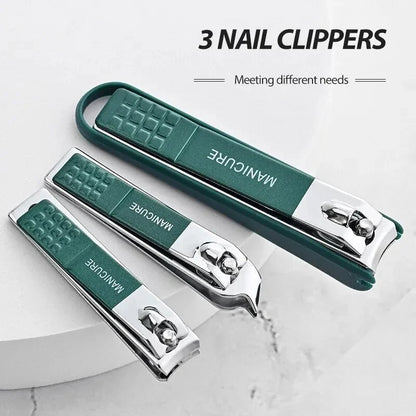 Nail Care Essentials | Nail Clipper Set with Anti-Splash Design | Ergonomic Tools for Safe and Efficient Grooming