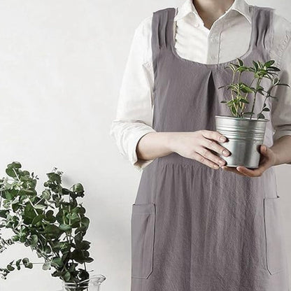 Narika – Korean-Inspired Cross-Back Apron Dress