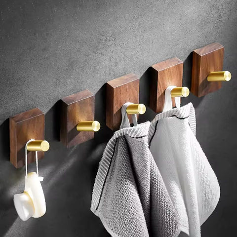 Noble Wall Organizer - Natural Wood, Durable Wall Hooks for Coats