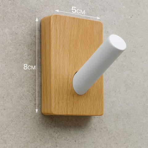 Noble Wall Organizer - Natural Wood, Durable Wall Hooks for Coats