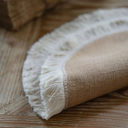 Natural Jute Table Runner – Rustic Bohemian Elegance for Dining and Events