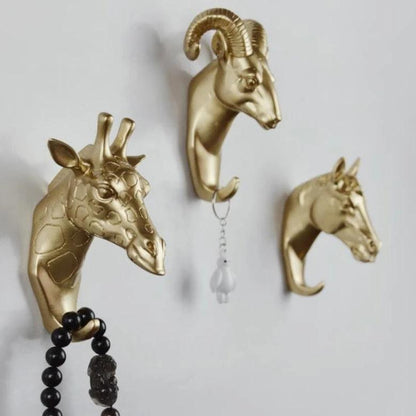 Nature's Touch | Wall Hooks for Home Organization with Unique Animal Design | Fun Decor for Keys and Accessories