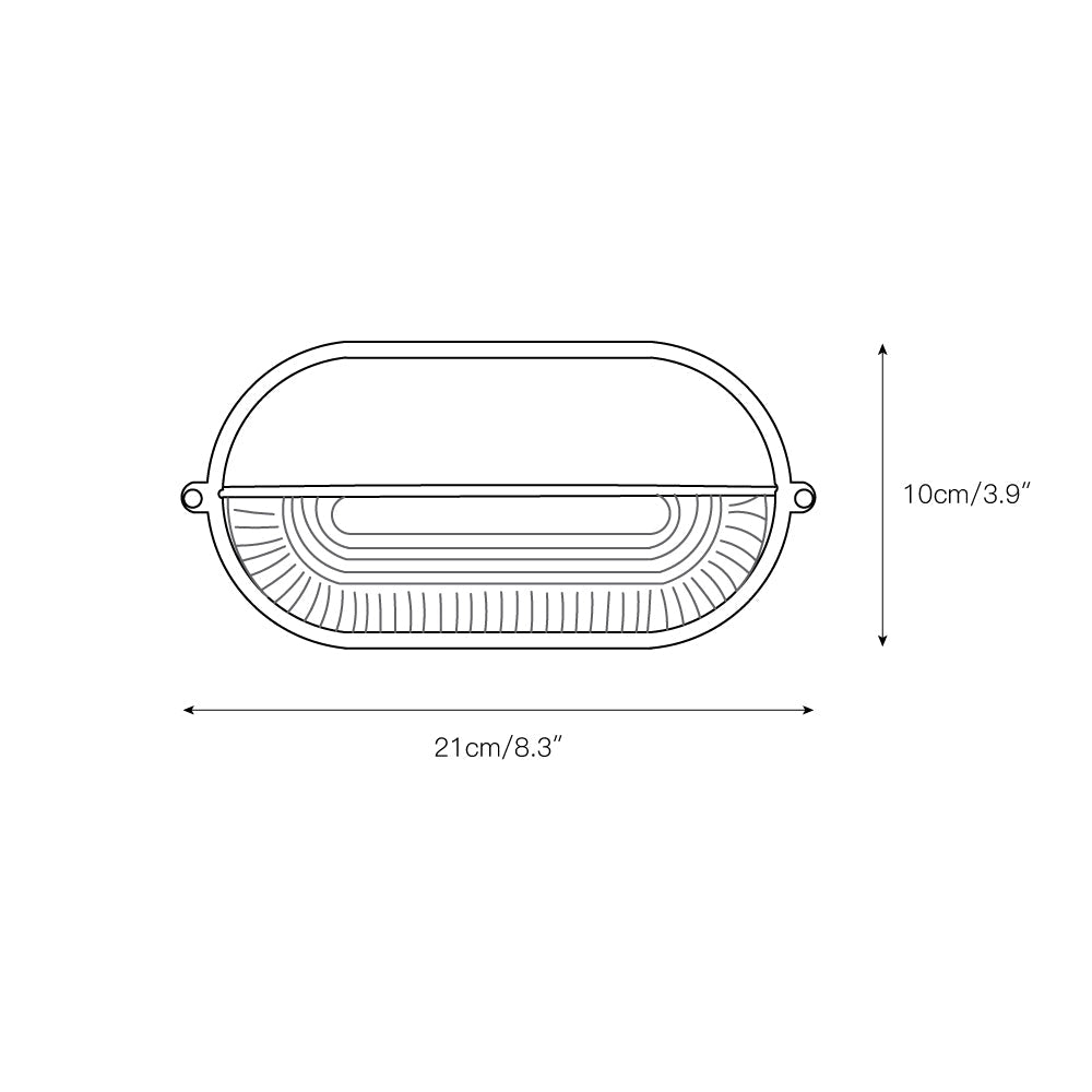 Nauticus | Outdoor Bulkhead Light with Weather-Resistant Design | Industrial Style for Durable Illumination