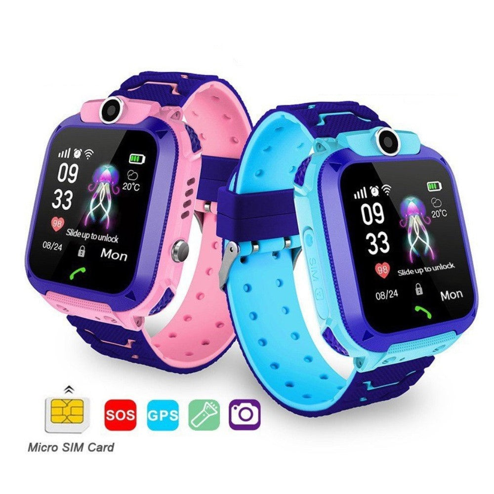 Kids GPS Smartwatch with Two-Way Calling, SOS Button & Real-Time Location Tracking for Boys & Girls