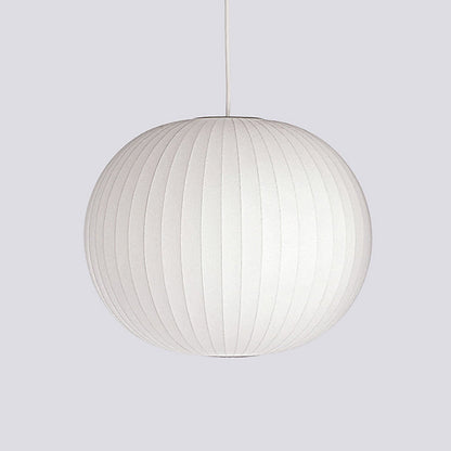 Steel Wire Silk Shade Ceiling Light 20 in White for Kitchen Island Dining Room Modern Pendant Lamp Hanging Fixture Adjustable Cord E26 Base