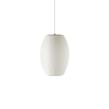 Steel Wire Silk Shade Ceiling Light 20 in White for Kitchen Island Dining Room Modern Pendant Lamp Hanging Fixture Adjustable Cord E26 Base