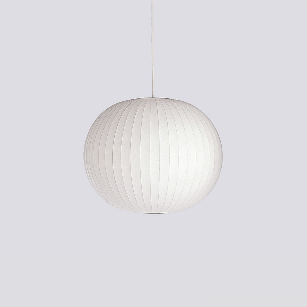 Steel Wire Silk Shade Ceiling Light 20 in White for Kitchen Island Dining Room Modern Pendant Lamp Hanging Fixture Adjustable Cord E26 Base