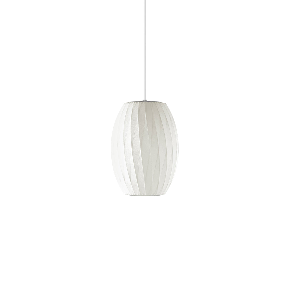Steel Wire Silk Shade Ceiling Light 20 in White for Kitchen Island Dining Room Modern Pendant Lamp Hanging Fixture Adjustable Cord E26 Base