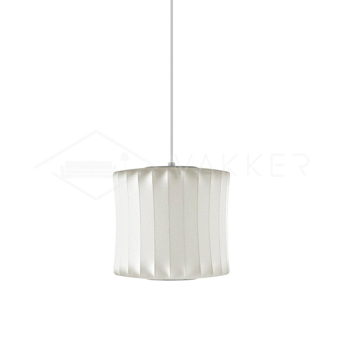 Steel Wire Silk Shade Ceiling Light 20 in White for Kitchen Island Dining Room Modern Pendant Lamp Hanging Fixture Adjustable Cord E26 Base