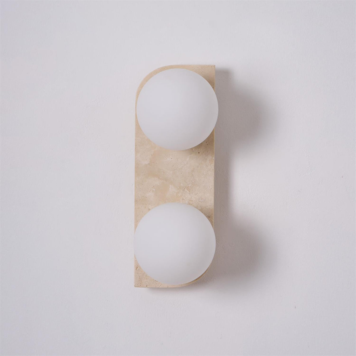 Natural Stone Sconce with G9 Socket – Textured Travertine Accent Fixture for Powder Rooms, Corridors & Bedrooms – 7W LED Compatible – Single
