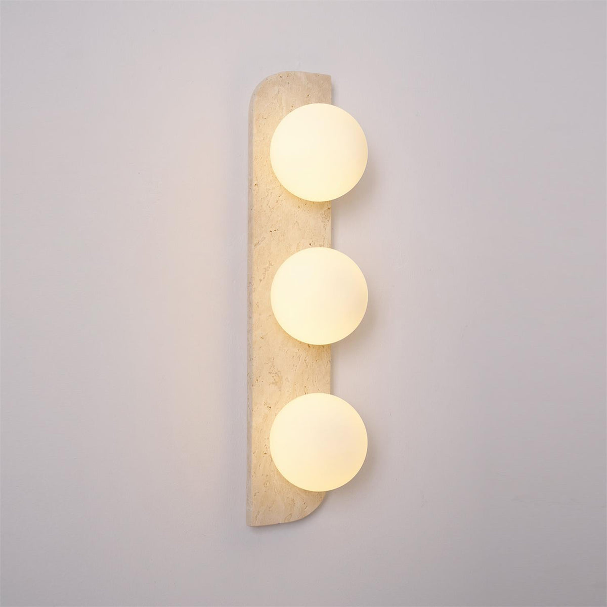 Natural Stone Sconce with G9 Socket – Textured Travertine Accent Fixture for Powder Rooms, Corridors & Bedrooms – 7W LED Compatible – Single