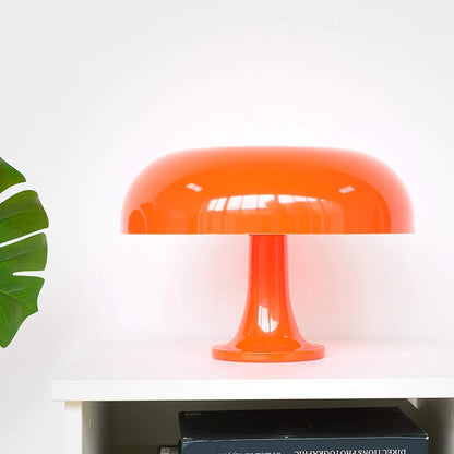 Mushroom Desk Lamp with Curved Metal Shade for Bedroom Nightstand Office Reading Study Ambient Lighting E14 Socket 40W Max 12.6 in Tall Mode