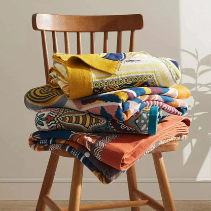 Nexus Sunburst Blanket - 100% Cotton, Lightweight All-Season Comfort