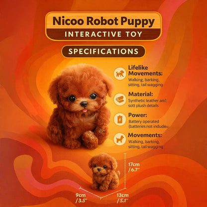 Touch-Activated Electronic Dog Toy with Motion & Sound Response for Kids