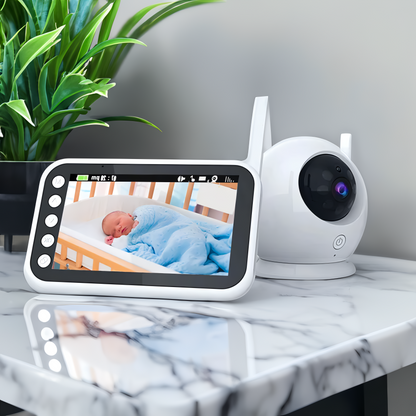 Wireless Baby Monitor with Night Vision Camera & Two-Way Audio – 1080p HD Display for Nursery Safety