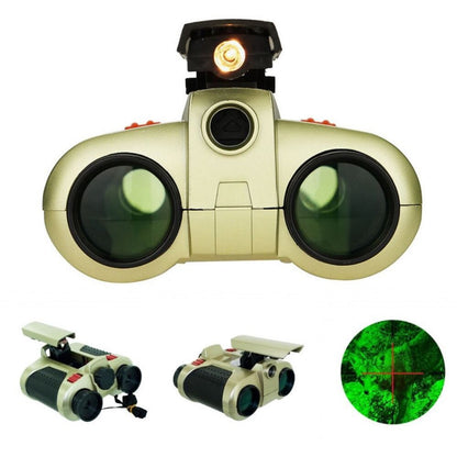 Kids Infrared Exploration Binoculars with Low-Light Vision 25 ft Range for Camping Hiking Wildlife Watching Outdoor Adventures Boys Girls